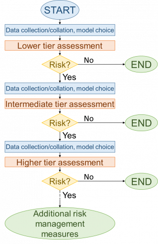 Generalised workflow for three tier exposure assessment framework (Lofts et al. 2019)